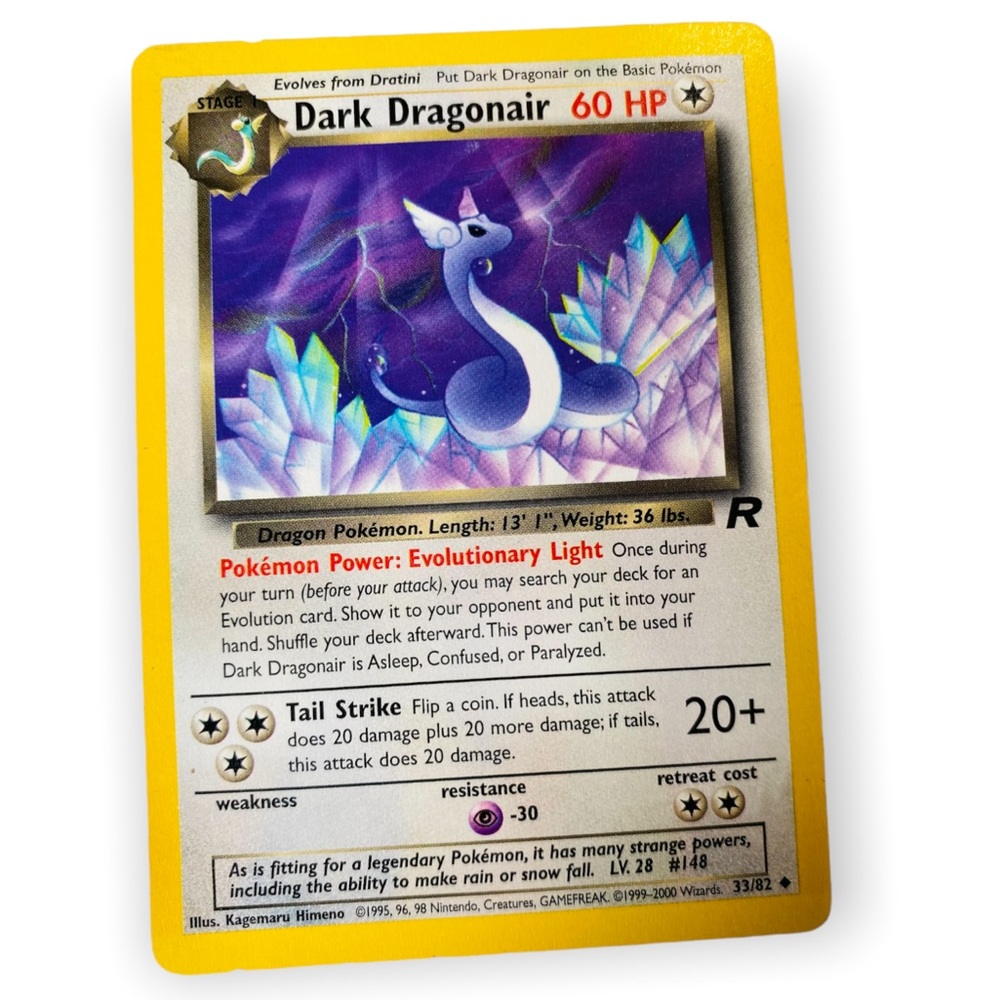 Dark Dragonair 1999 Team Rocket 33/82 Pokémon Card